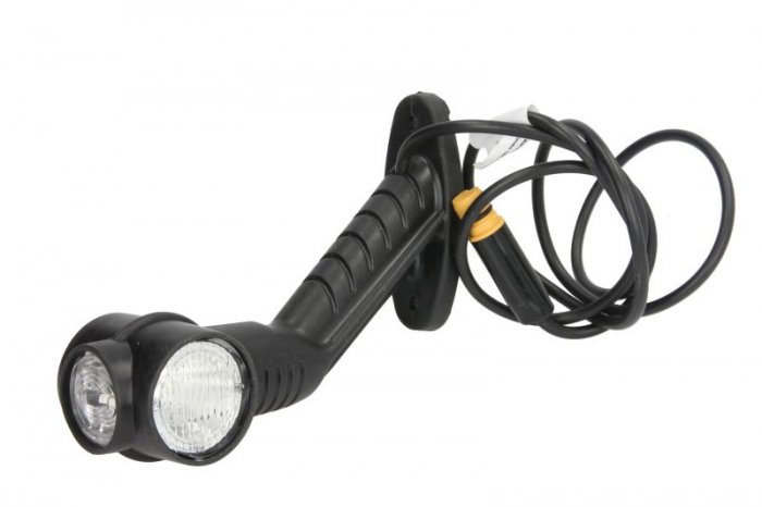 Lumina clarificare stanga, portocaliu/rosu/alb, LED, suprafata, lungime cablu 1250mm, cu brat lung, 24V (cu un dop, conector: ASS3 3PIN) [3]