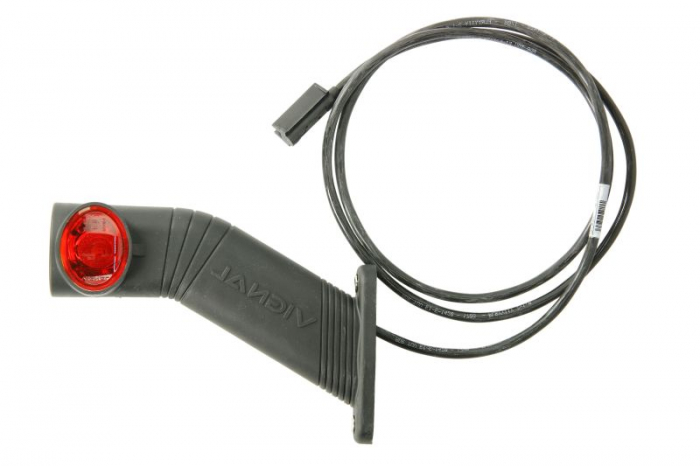 Lumina clarificare stanga, portocaliu rosu alb, LED, suprafata, lungime cablu 1500mm, cu brat lung, 12 24V (cu clema pentru fir plat)