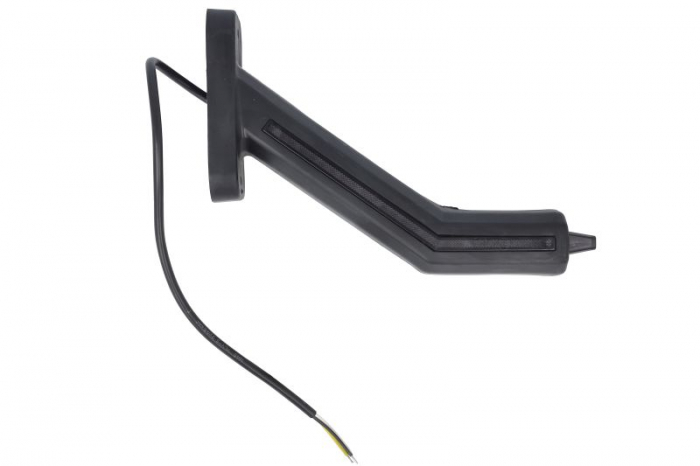 Lumina clarificare stanga, portocaliu/rosu/alb, LED, suprafata, lungime cablu 400mm, cu brat lung, 12/24V (cu functie de semnalizator lateral, IP6K9K) [2]