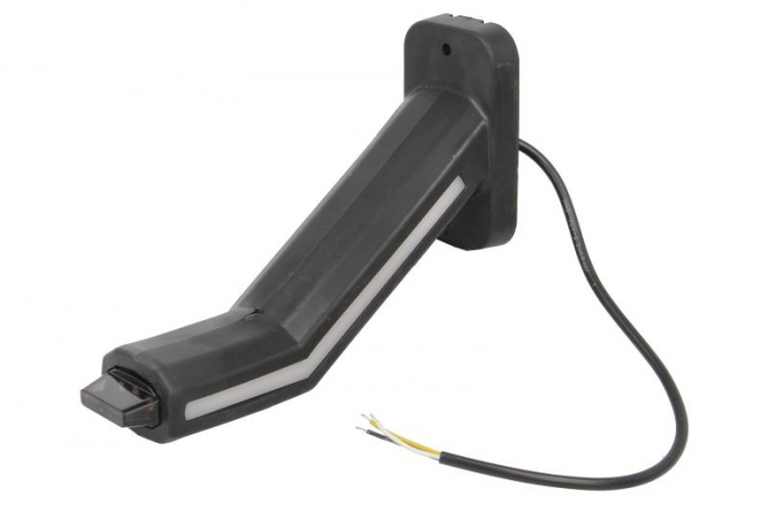 Lumina clarificare stanga, portocaliu/rosu/alb, LED, suprafata, lungime cablu 400mm, cu brat lung, 12/24V (cu functie de semnalizator spate, IP6K9K) [3]