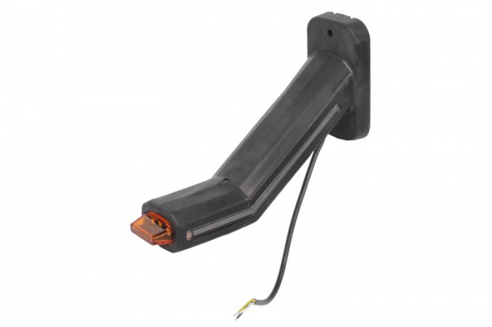 Lumina clarificare stanga, portocaliu/rosu/alb, LED, suprafata, lungime cablu 400mm, cu brat lung, 12/24V (cu functie de semnalizator spate, IP6K9K) [3]