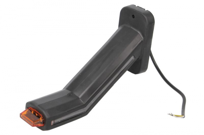 Lumina clarificare stanga, portocaliu/rosu/alb, LED, suprafata, lungime cablu 400mm, cu brat lung, 12/24V (cu functie de semnalizator spate, IP6K9K) [3]