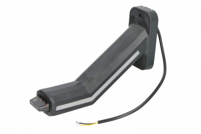 Lumina clarificare stanga, portocaliu/rosu/alb, LED, suprafata, lungime cablu 400mm, cu brat lung, 12/24V (cu functie de semnalizator spate, IP6K9K) [3]