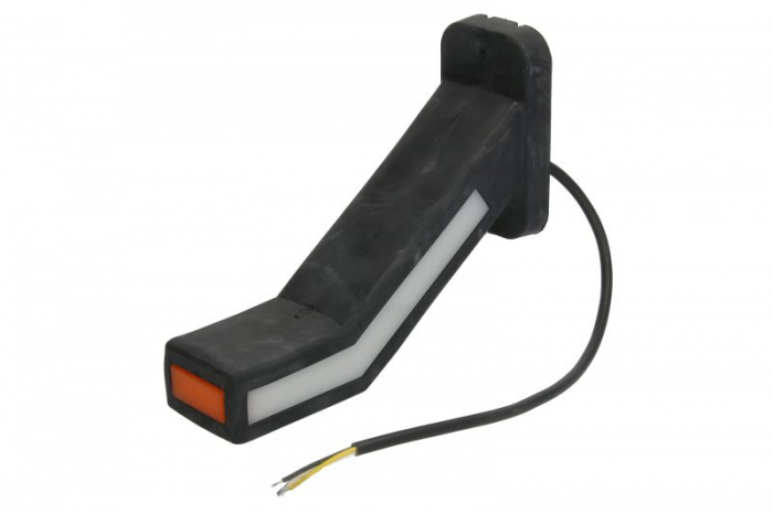 Lumina clarificare stanga, portocaliu/rosu/alb, LED, suprafata, lungime cablu 400mm, cu brat lung, 12/24V (indicator dinamic; tip: neon; cu functie de semnalizator spate) potrivit ADR [3]