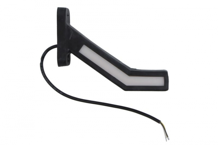 Lumina clarificare stanga, portocaliu/rosu/alb, LED, suprafata, lungime cablu 400mm, cu brat lung, 12/24V (indicator dinamic; tip: neon; cu functie de semnalizator spate) potrivit ADR [2]