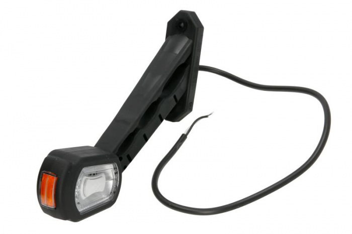 Lumina clarificare stanga, portocaliu/rosu/alb, LED, suprafata, lungime cablu 500mm, cu brat lung, 12/24V (compatibil cu senzorul de marșarier) [3]
