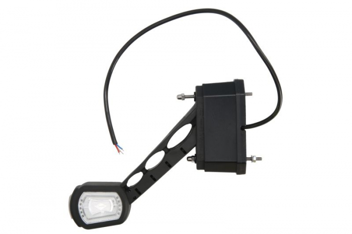 Lumina clarificare stanga, portocaliu rosu alb, LED, suprafata, lungime cablu 500mm, cu brat lung, 12 24V (cu modul senzor de marsarier)