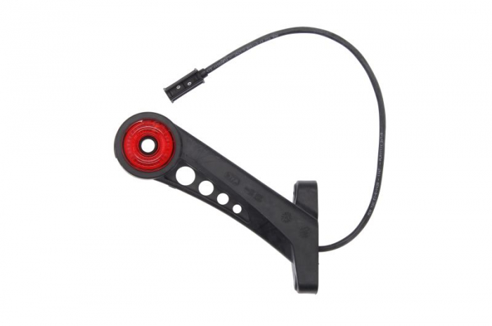 Lumina clarificare stanga, rosu alb, LED, 12 24V (cu clema pentru fir plat, conector: CLICK-IN JAEGER)