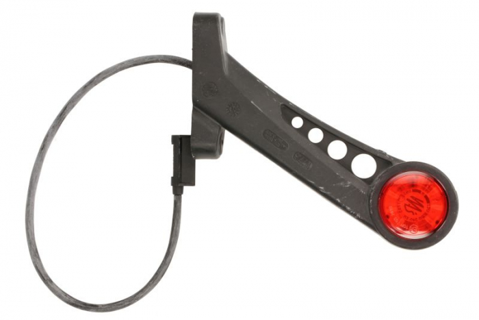 Lumina clarificare stanga, rosu/alb, LED, 12/24V (cu clemă pentru fir plat, conector: CLICK-IN/JAEGER) [2]