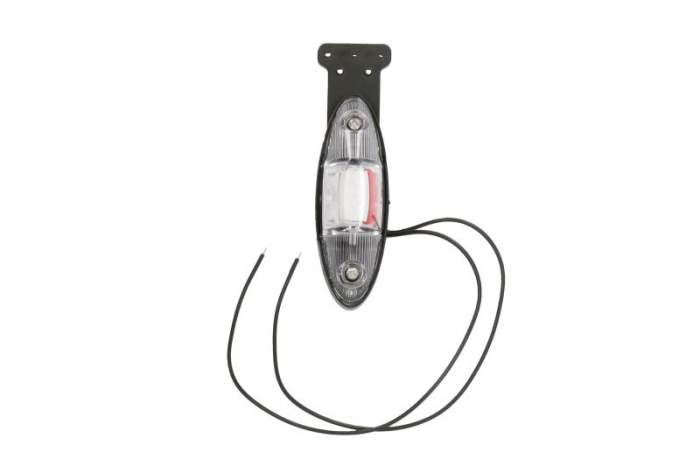 Lumina clarificare stanga, rosu alb, LED, in relief, lungime cablu 360mm, cu cuier, 12 24V
