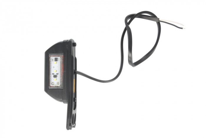 Lumina clarificare stanga, rosu/alb, LED, inaltime 130mm; latime 43,1mm; adancime 44,5mm, în relief, lungime cablu 500mm, cu cuier, 12/24V [2]