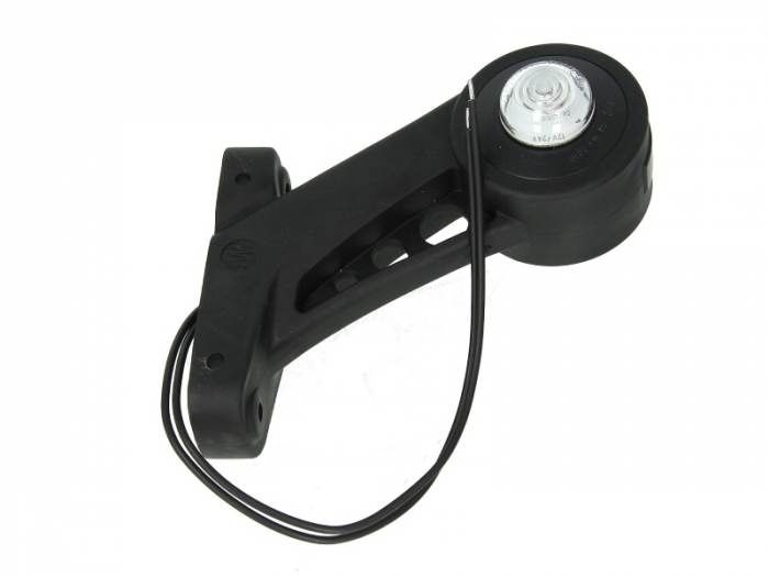Lumina delimitare dreapta, alb, LED, brat scurt, 12 24V