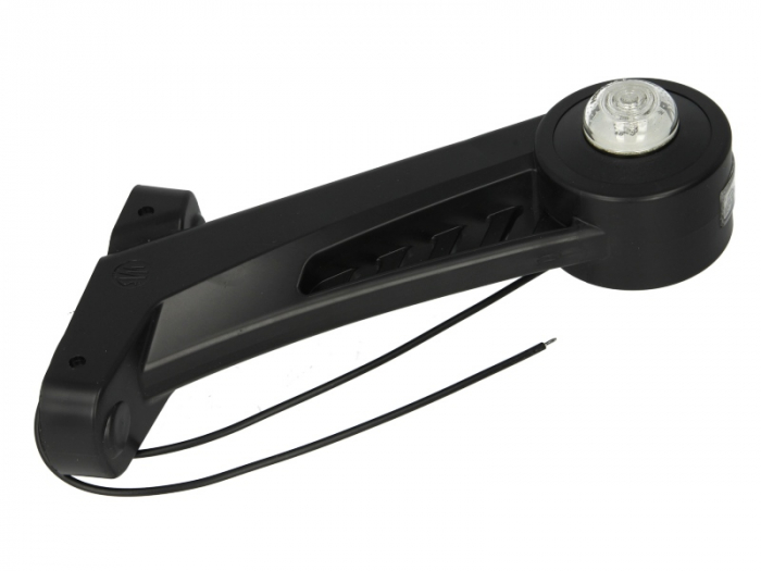 Lumina delimitare dreapta, alb, LED, brat scurt, 12 24V