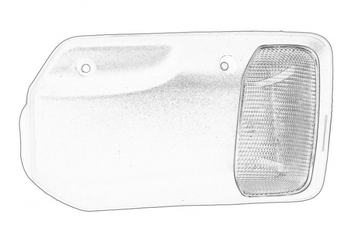 Lumina delimitare dreapta, alb potrivit IVECO DAILY potrivit IVECO DAILY VI 03.14-