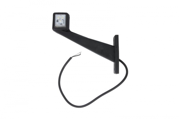 Lumina delimitare dreapta, forma: dreptunghiular, rosu/alb, LED lungime cablu 400mm, pe brațul lung, 12/24V [2]