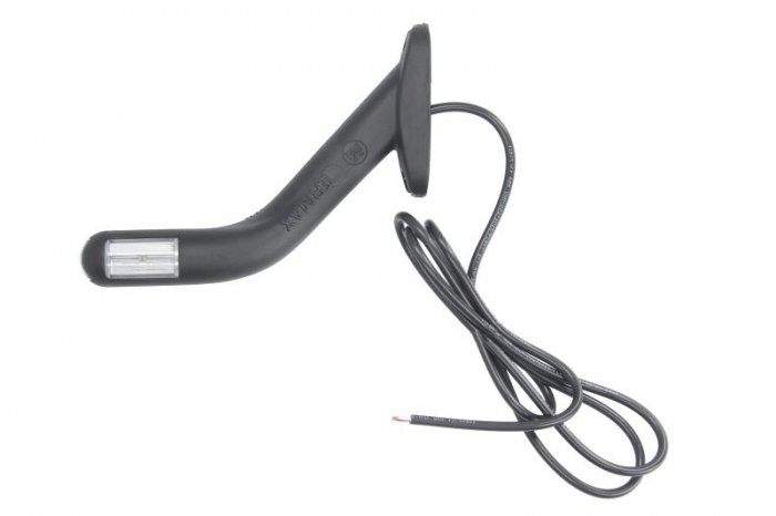 Lumina delimitare dreapta, forma: oval, portocaliu rosu alb, LED lungime cablu 1500mm, pe bratul lung, 12 24V