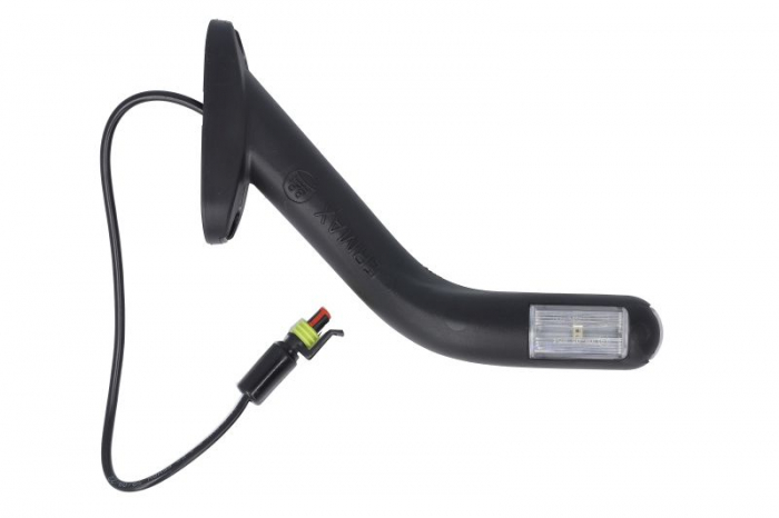 Lumina delimitare dreapta, forma: oval, portocaliu/rosu/alb, LED lungime cablu 300mm, pe brațul lung, 12/24V (conector: SUPERSEAL 2PIN) [2]