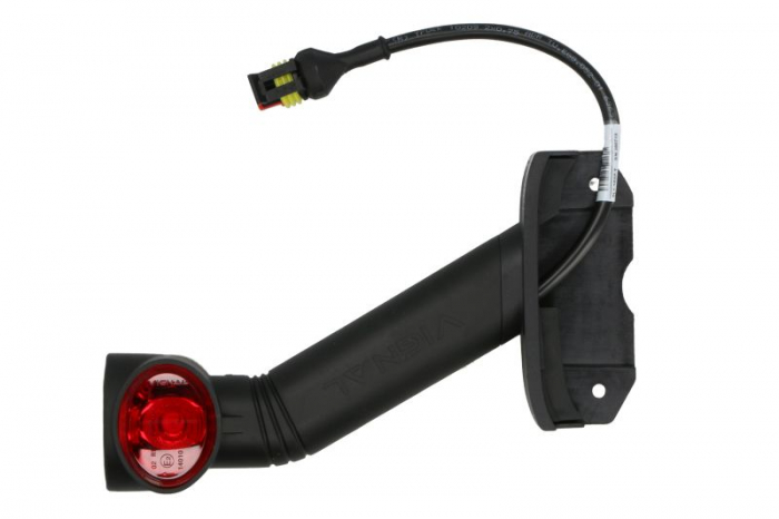 Lumina delimitare dreapta, forma: oval, portocaliu/rosu/alb lungime cablu 350mm, pe brațul lung, 12/24V (conector: SUPERSEAL 2PIN) [2]