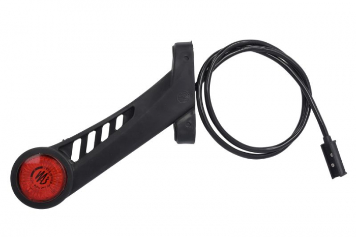 Lumina delimitare dreapta, forma: rotund, portocaliu rosu alb, LED lungime cablu 1000mm, pe bratul lung, 12 24V (conector: CLICK-IN JAEGER, IP66 IP68)