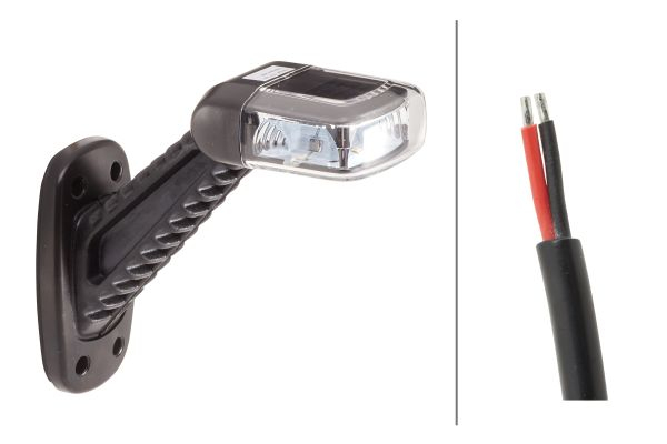 Lumina delimitare dreapta, portocaliu/rosu/alb, LED, inaltime 143,7mm; latime 148,6mm; adancime 61,5mm, fixare verticala, 12/24V [3]