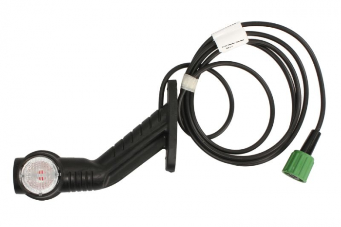 Lumina delimitare dreapta, portocaliu/rosu/alb, LED, inaltime 15,5mm lungime cablu 2000mm, pe brațul lung, 24V  [2]