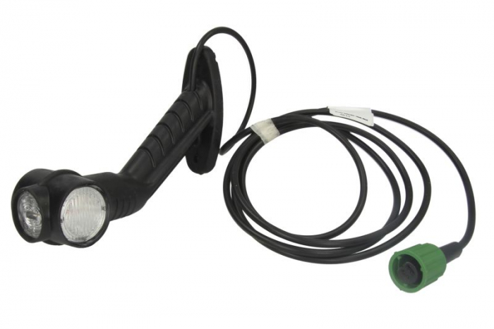 Lumina delimitare dreapta, portocaliu/rosu/alb, LED, inaltime 15,5mm lungime cablu 2000mm, pe brațul lung, 24V  [3]