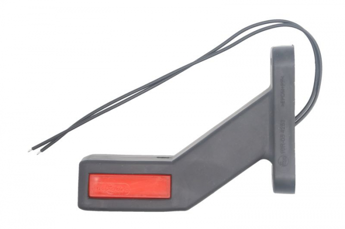 Lumina delimitare dreapta, portocaliu rosu alb, LED lungime cablu 240mm, pe bratul mediu-lung, 12 24V (tip: neon)