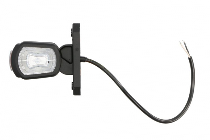 Lumina delimitare dreapta, portocaliu/rosu/alb, LED lungime cablu 300mm, brat scurt, 12/24V (IP68) [2]