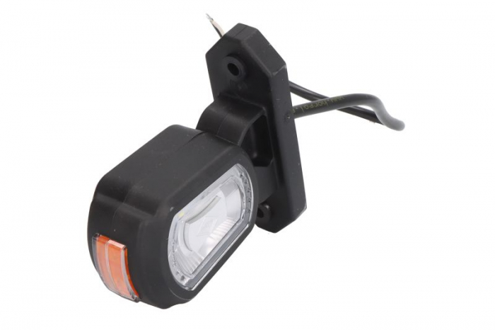 Lumina delimitare dreapta, portocaliu/rosu/alb, LED lungime cablu 300mm, brat scurt, 12/24V (IP68) [3]