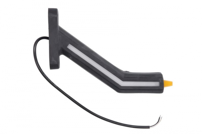 Lumina delimitare dreapta, portocaliu/rosu/alb, LED lungime cablu 400mm, pe brațul lung, 12/24V (IP6K9K) [2]