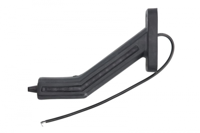 Lumina delimitare dreapta, portocaliu rosu alb, LED lungime cablu 400mm, pe bratul lung, 12 24V (IP6K9K)