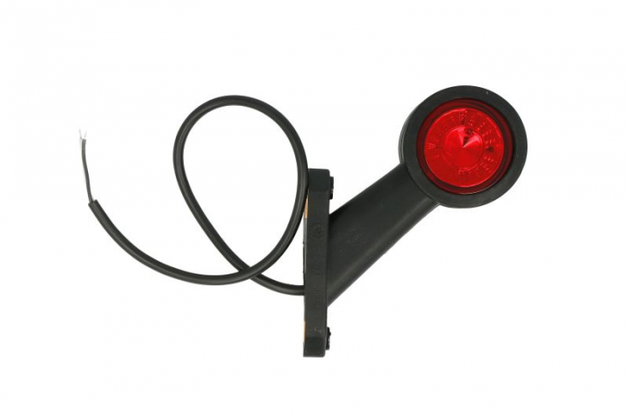 Lumina delimitare dreapta, rosu alb, LED lungime cablu 450mm, pe bratul mediu-lung, 12 24V