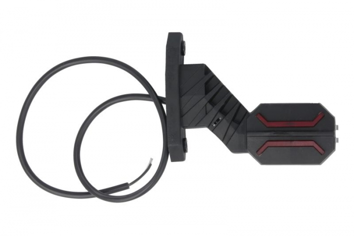 Lumina delimitare stanga; Dragon, forma: dreptunghiular, portocaliu/rosu/alb, LED lungime cablu 600mm, brat scurt, 12/24V (IP68, Dragon) [2]