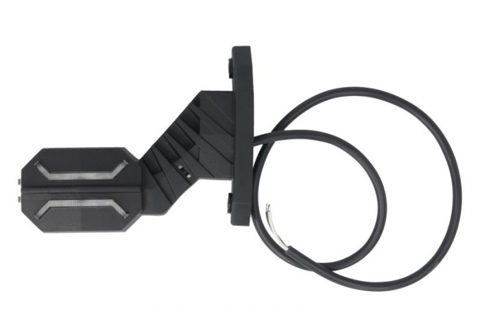 Lumina delimitare stanga; Dragon, forma: dreptunghiular, portocaliu rosu alb, LED lungime cablu 600mm, brat scurt, 12 24V (IP68, Dragon)