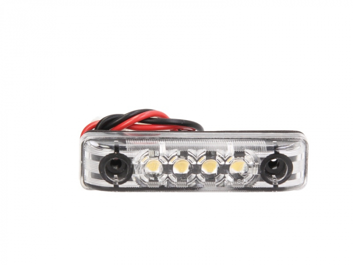 Lumina delimitare stanga dreapta, alb, LED, inaltime 11mm; latime 65mm; adancime 16mm, surub, 24V