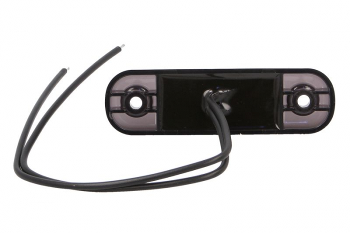 Lumina delimitare stanga/dreapta, forma: oval, fumuriu/alb, LED, inaltime 24mm; latime 84mm; adancime 25mm lungime cablu 240mm, 12/24V (IP6K9K) [2]