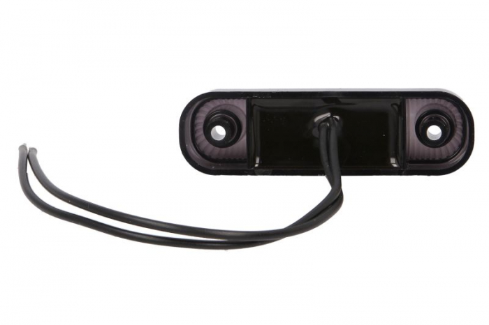 Lumina delimitare stanga/dreapta, forma: oval, portocaliu/fumuriu, LED, inaltime 24mm; latime 84mm; adancime 25mm lungime cablu 240mm, 12/24V (IP6K9K) [2]