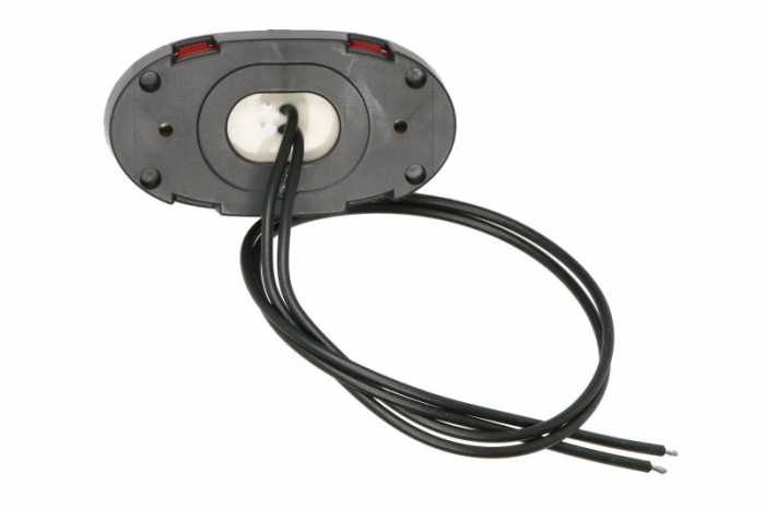 Lumina delimitare stanga/dreapta, forma: oval, rosu/alb, LED, inaltime 75mm; latime 39,5mm; adancime 31mm lungime cablu 380mm, fara prindere, 12/24V (IP6K9K) [2]