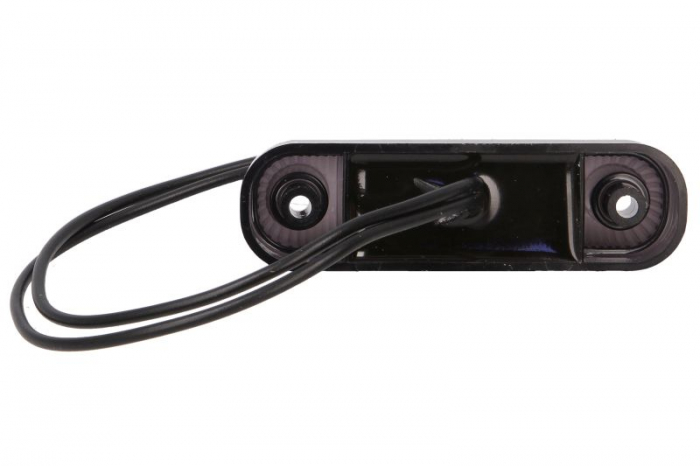 Lumina delimitare stanga/dreapta, forma: oval, rosu/fumuriu, LED, inaltime 24mm; latime 84mm; adancime 25mm lungime cablu 240mm, 12/24V (IP6K9K) [2]