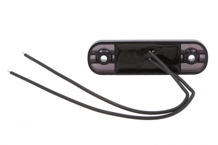 Lumina delimitare stanga/dreapta, forma: oval, rosu/fumuriu, LED, inaltime 24mm; latime 84mm; adancime 25mm lungime cablu 240mm, 12/24V (IP6K9K) [2]