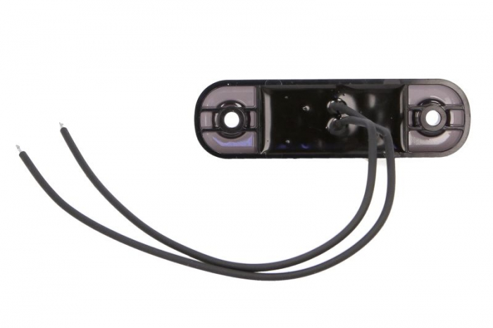 Lumina delimitare stanga/dreapta, forma: oval, rosu/fumuriu, LED, inaltime 24mm; latime 84mm; adancime 25mm lungime cablu 240mm, 12/24V (IP6K9K) [2]
