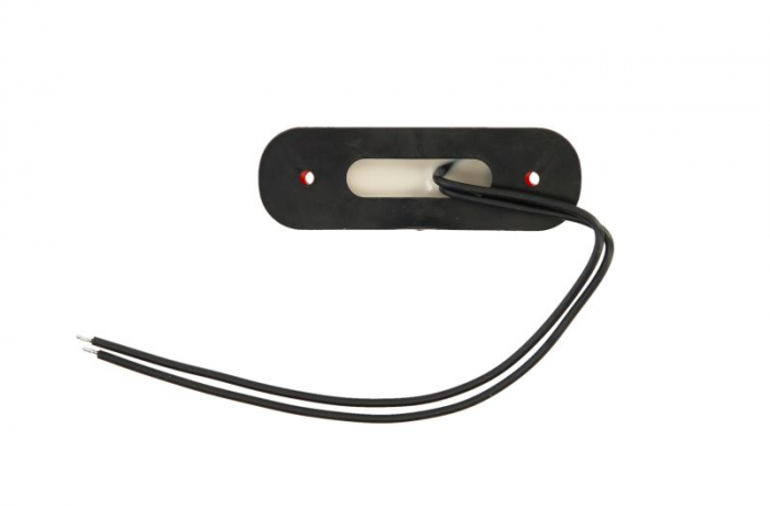 Lumina delimitare stanga/dreapta, forma: oval, rosu, LED, inaltime 24,2mm; latime 83,8mm; adancime 10,4mm lungime cablu 230mm, 12/24V (IP66/IP68) [2]