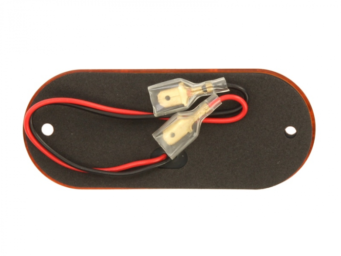 Lumina delimitare stanga/dreapta, galben, LED, inaltime 11mm; latime 108mm; adancime 44mm, surub/fixare orizontala/fixare verticala, lungime cablu 150mm, 24V (IPIP67) [2]