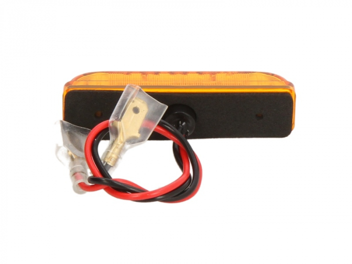 Lumina delimitare stanga/dreapta, galben, LED, inaltime 11mm; latime 65mm; adancime 16mm, surub/fixare orizontala/fixare verticala, lungime cablu 150mm, 24V (IPIP67) [2]