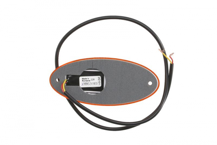 Lumina delimitare stanga/dreapta, galben, LED, inaltime 13mm; latime 102mm; adancime 45mm, surub/fixare orizontala, lungime cablu 500mm, 24V (IP5K9K) [2]