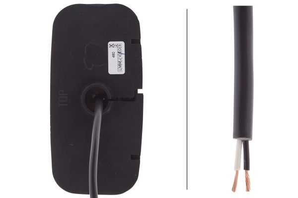 Lumina delimitare stanga/dreapta, galben, LED, inaltime 21mm; latime 111mm; adancime 51mm, surub/fixare orizontala, lungime cablu 1500mm, 24V (IP6K9K) [2]