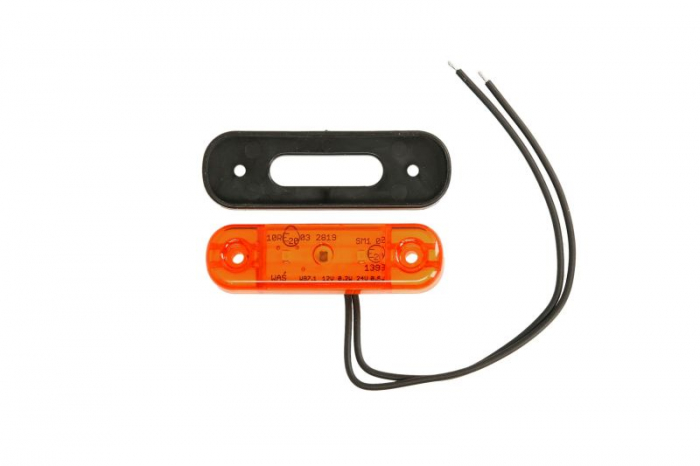 Lumina delimitare stanga/dreapta, portocaliu, LED, inaltime 24,2mm; latime 83,8mm; adancime 10,4mm lungime cablu 230mm, 12/24V [1]