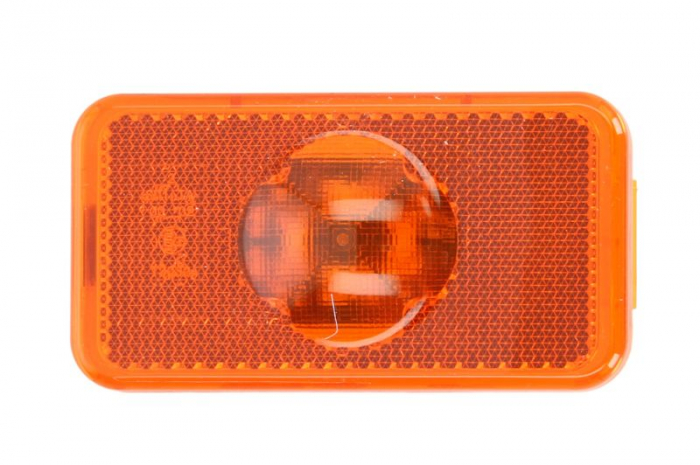 Lumina delimitare stanga dreapta, portocaliu, LED, inaltime 54mm; latime 102mm fara prindere, 24V