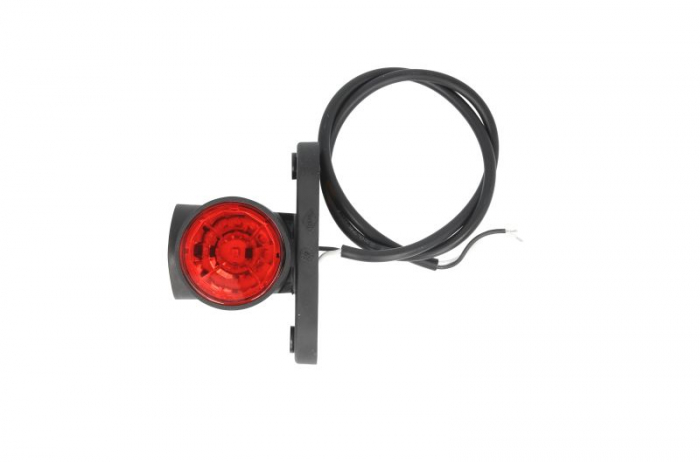 Lumina delimitare stanga/dreapta, portocaliu/rosu/alb, LED, inaltime 100mm; latime 55mm; adancime 64mm lungime cablu 500mm, 12/24V [2]