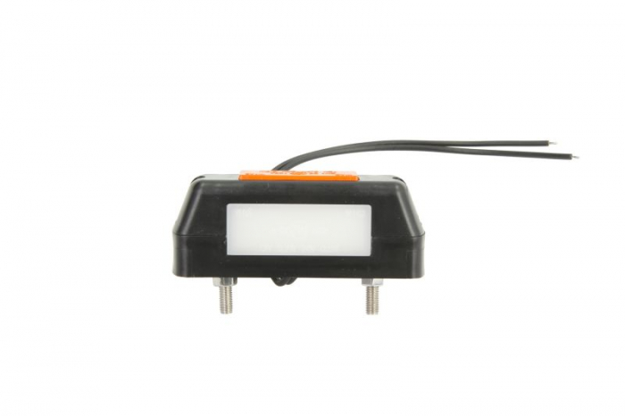 Lumina delimitare stanga dreapta, portocaliu rosu alb, LED, inaltime 105mm; latime 28mm; adancime 34mm lungime cablu 210mm, fara prindere, 12 24V